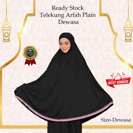 Ready Stock Telekung Kanak-Kanak Arafah dengan Hiasan Lace dari Malaysia Muslimah