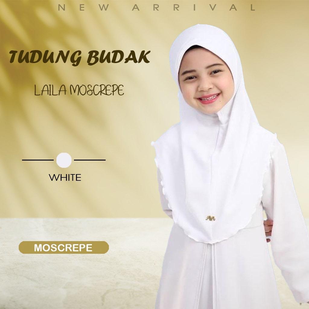 NEW TUDUNG SARUNG LAYLA MOSSCREP BUDAK/ANAK2 by Glamourous Hijabs