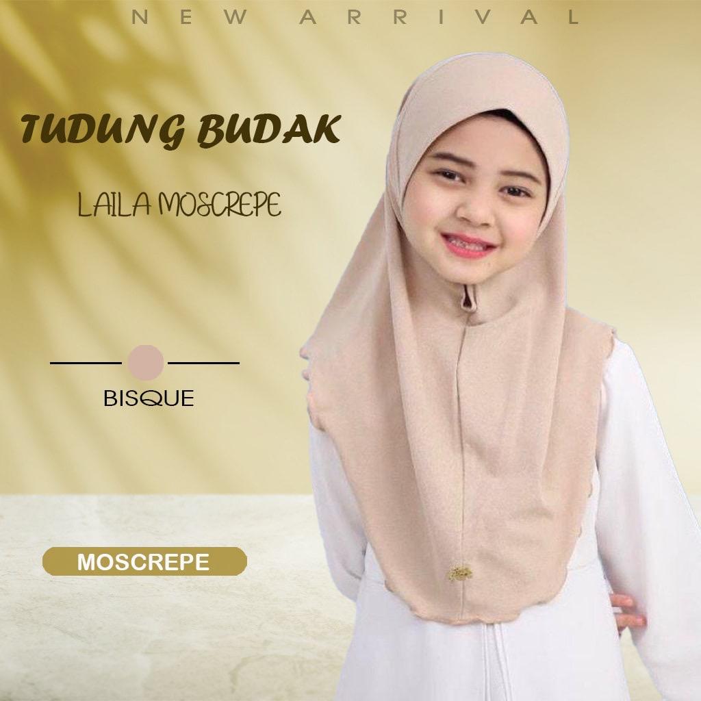 NEW TUDUNG SARUNG LAYLA MOSSCREP BUDAK/ANAK2 by Glamourous Hijabs