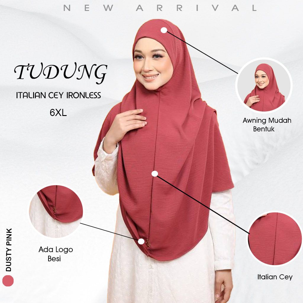 Tudung Sarung Medina Bigang 6XL – Kain CEY | Modest & Elegant