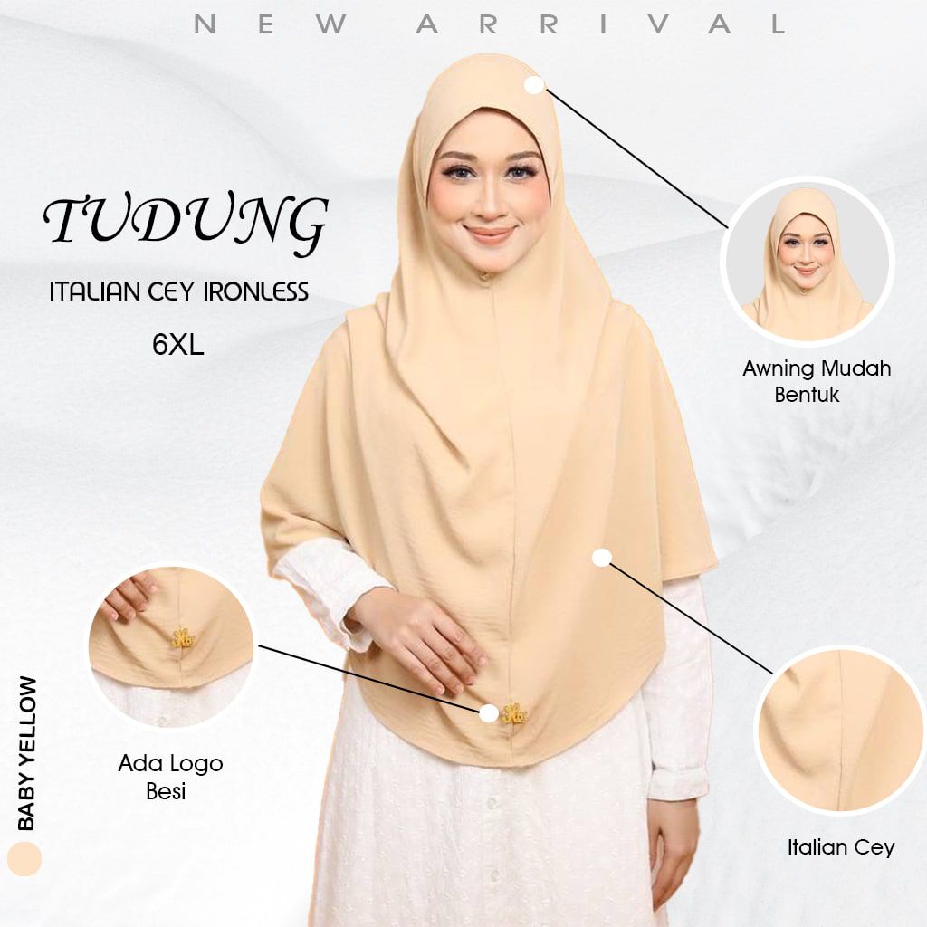 Tudung Sarung Medina Bigang 6XL – Kain CEY | Modest & Elegant