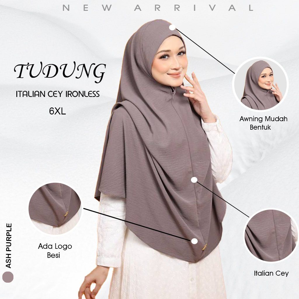 Tudung Sarung Medina Bigang 6XL – Kain CEY | Modest & Elegant