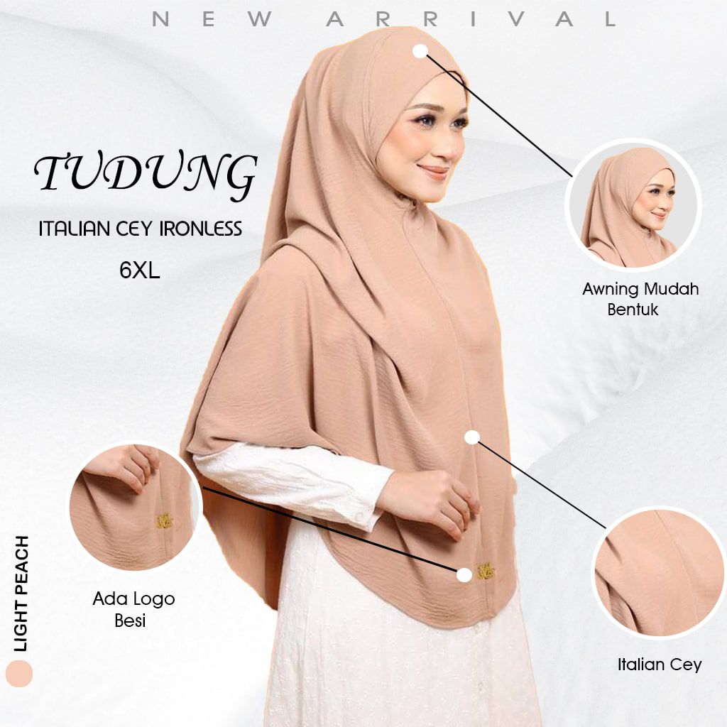 Tudung Sarung Medina Bigang 6XL – Kain CEY | Modest & Elegant