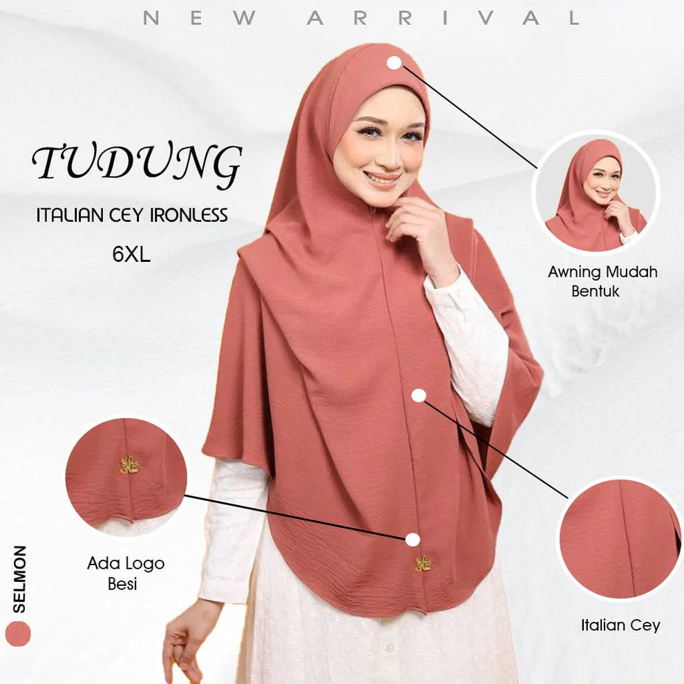 Tudung Sarung Medina Bigang 6XL – Kain CEY | Modest & Elegant