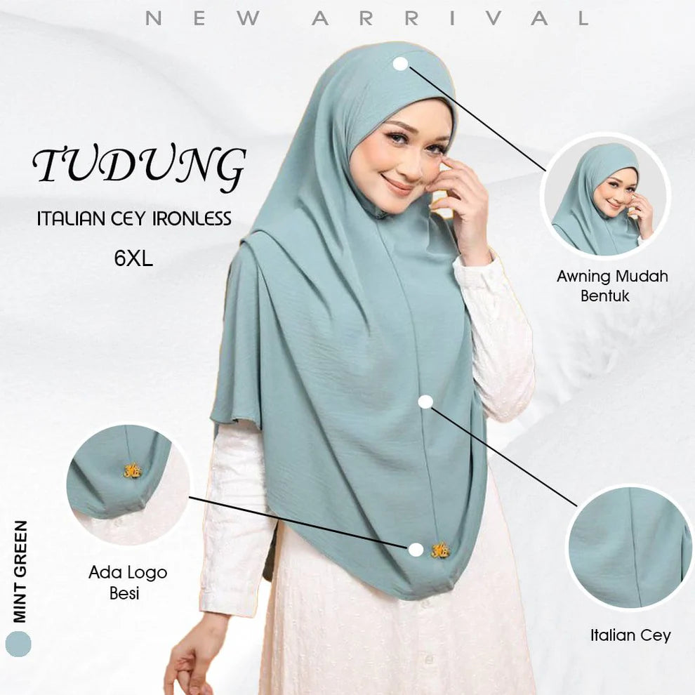 Tudung Sarung Medina Bigang 6XL – Kain CEY | Modest & Elegant