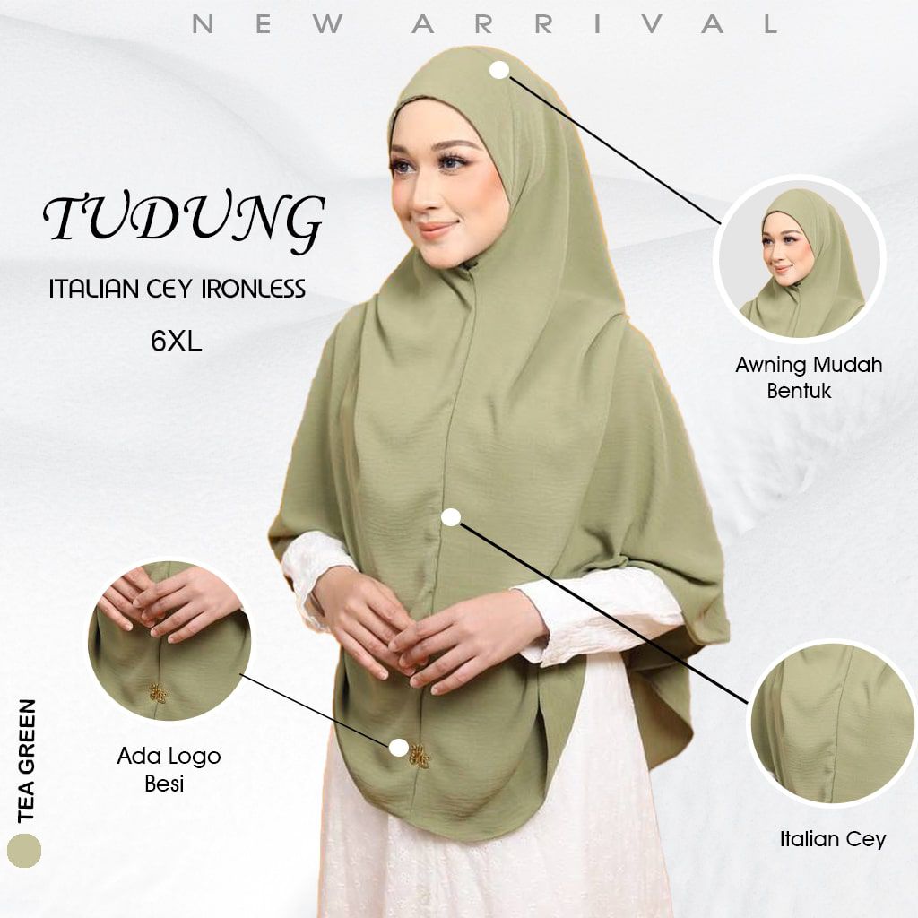 Tudung Sarung Medina Bigang 6XL – Kain CEY | Modest & Elegant