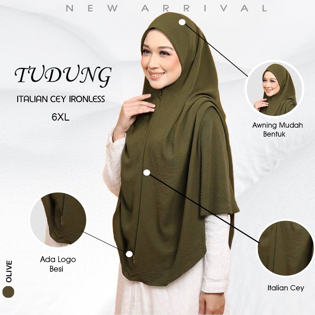 Tudung Sarung Medina Bigang 6XL – Kain CEY | Modest & Elegant