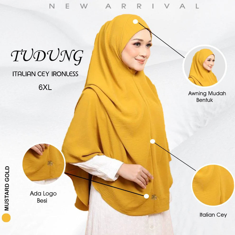 Tudung Sarung Medina Bigang 6XL – Kain CEY | Modest & Elegant