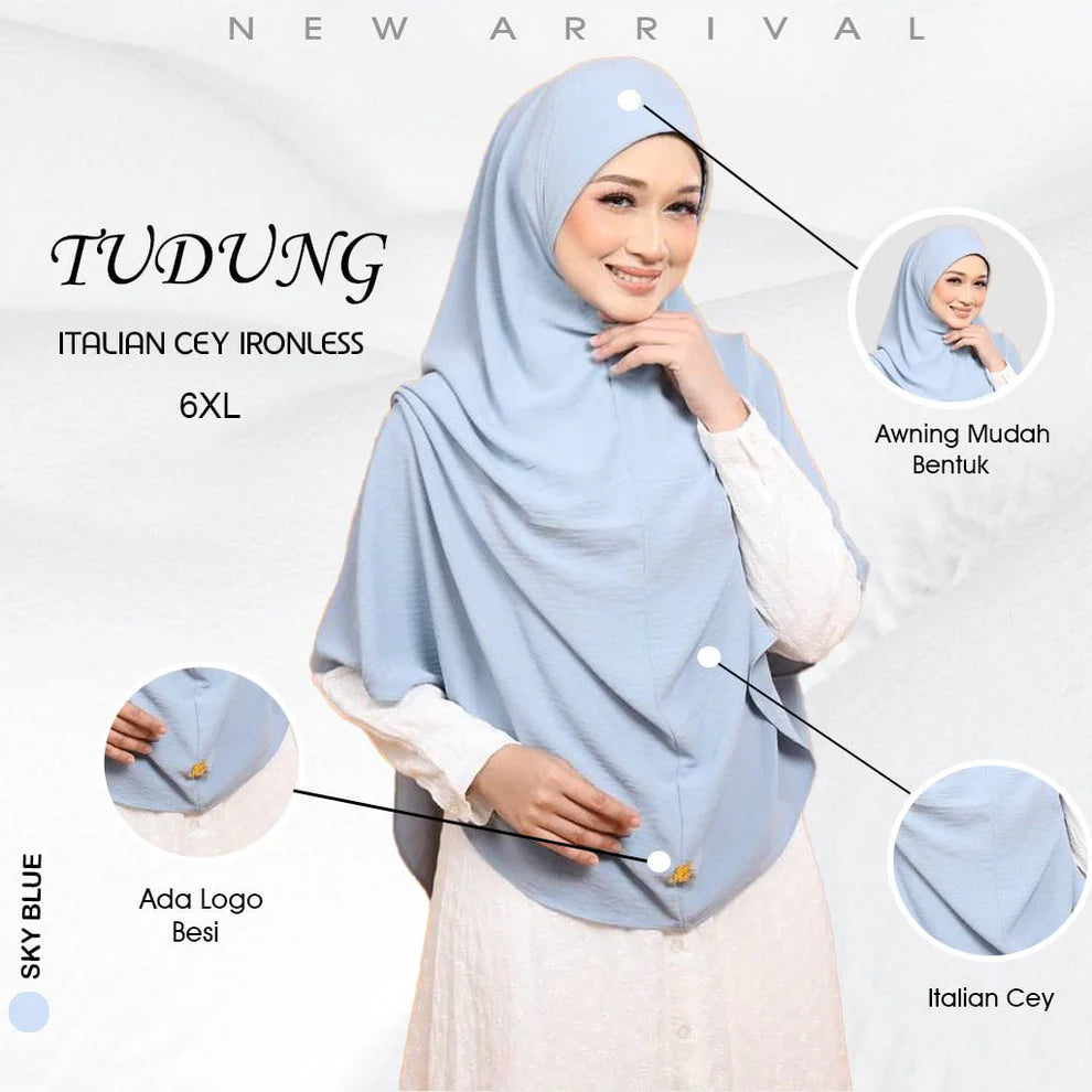 Tudung Sarung Medina Bigang 6XL – Kain CEY | Modest & Elegant