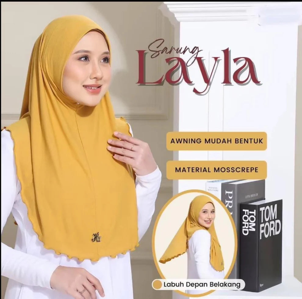 NEW Tudung Sarung Layla Bawal – Ready to Wear | Instaviral | Anti-Tembam & Anti-Kedut