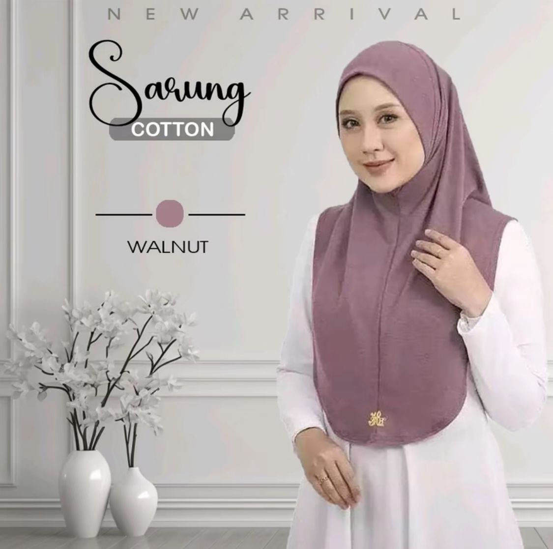 Tudung Sarung Permium Cotton M/L by Local Shop: 20 Color Menarik with Awning Pun Cotton Hijab