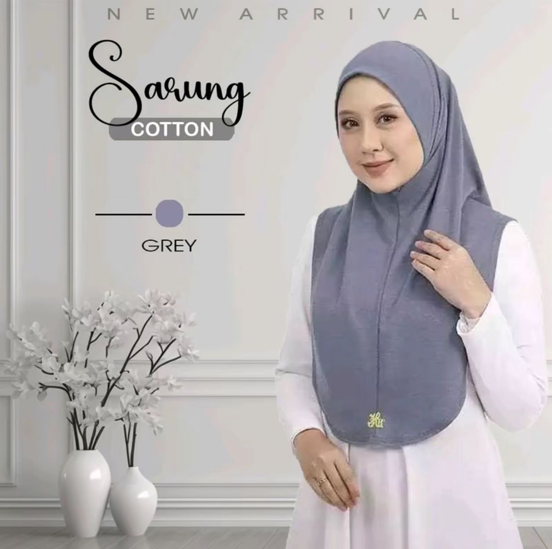 Tudung Sarung Permium Cotton M/L by Local Shop: 20 Color Menarik with Awning Pun Cotton Hijab