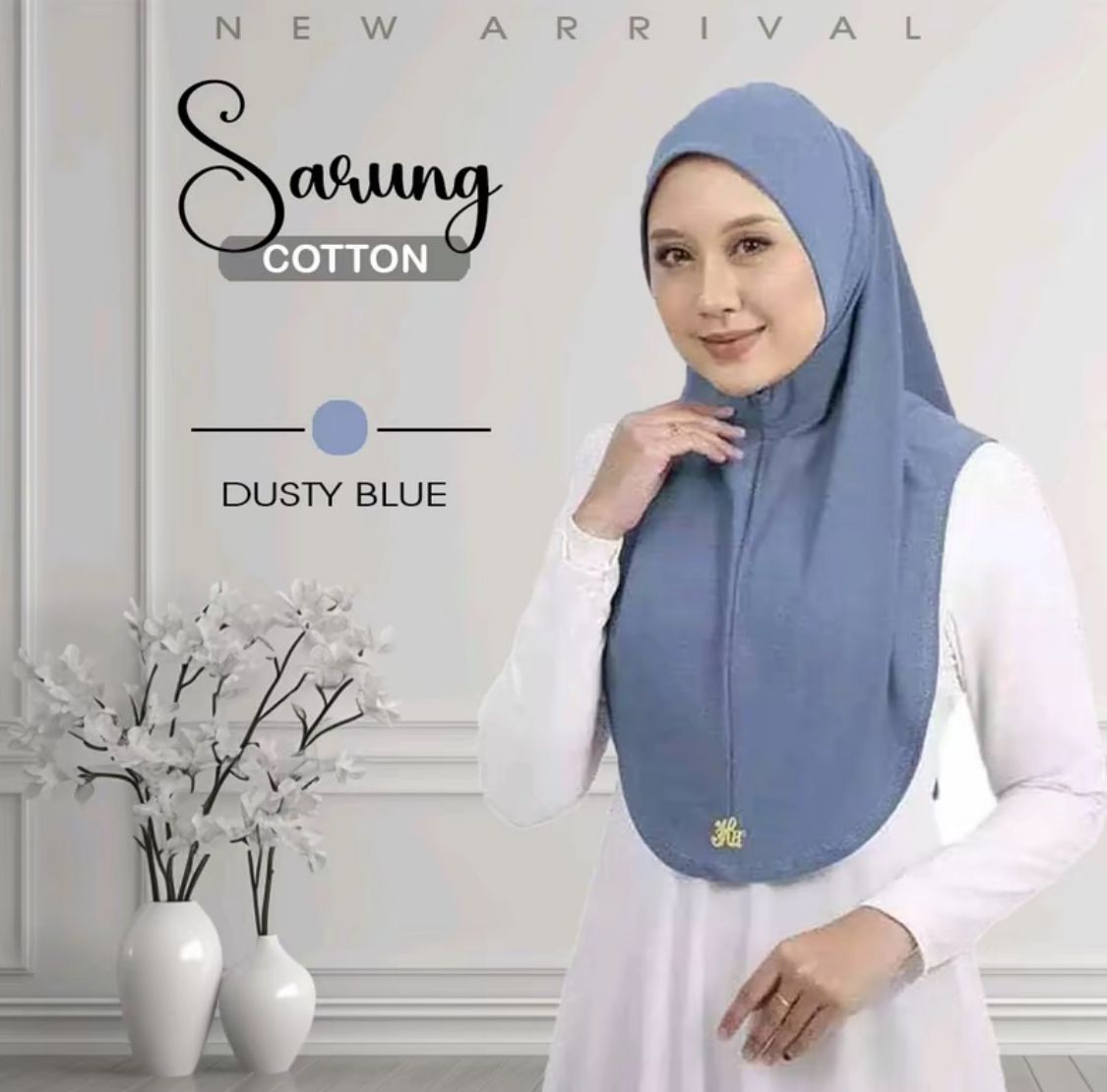 Tudung Sarung Permium Cotton M/L by Local Shop: 20 Color Menarik with Awning Pun Cotton Hijab