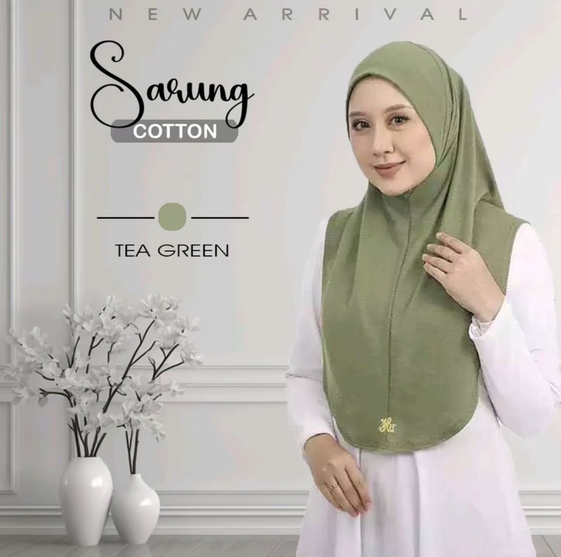 Tudung Sarung Permium Cotton M/L by Local Shop: 20 Color Menarik with Awning Pun Cotton Hijab