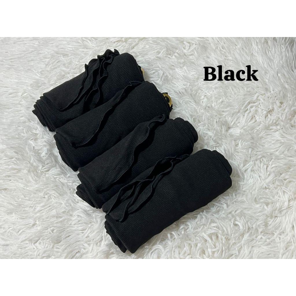 NEW HOT SELLING INSTANT BUDAK ANAK2 SARUNG TUDUNG LAYLA RIBBED PLAIN PLEATED