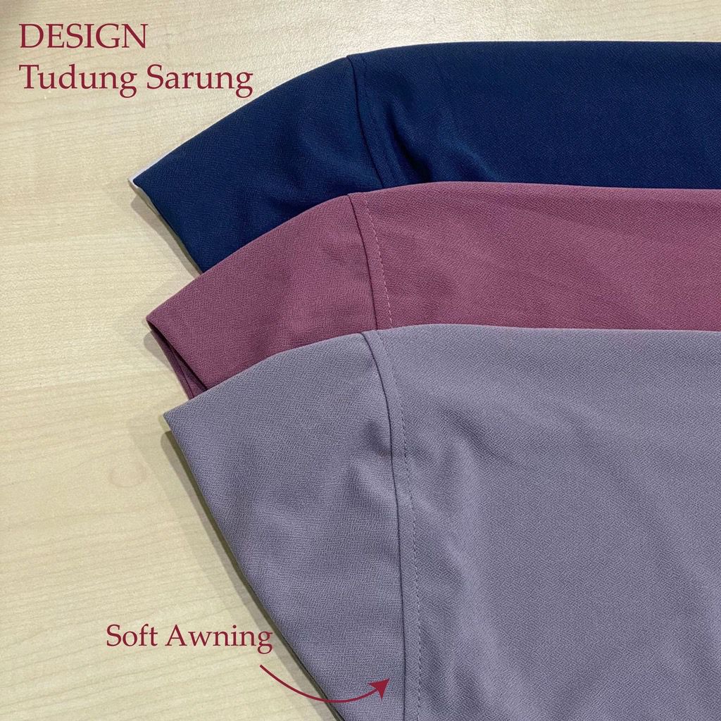 Tudung Sarung Moscrepe Sarimah Plain Instant READY STOCK SIZE M L