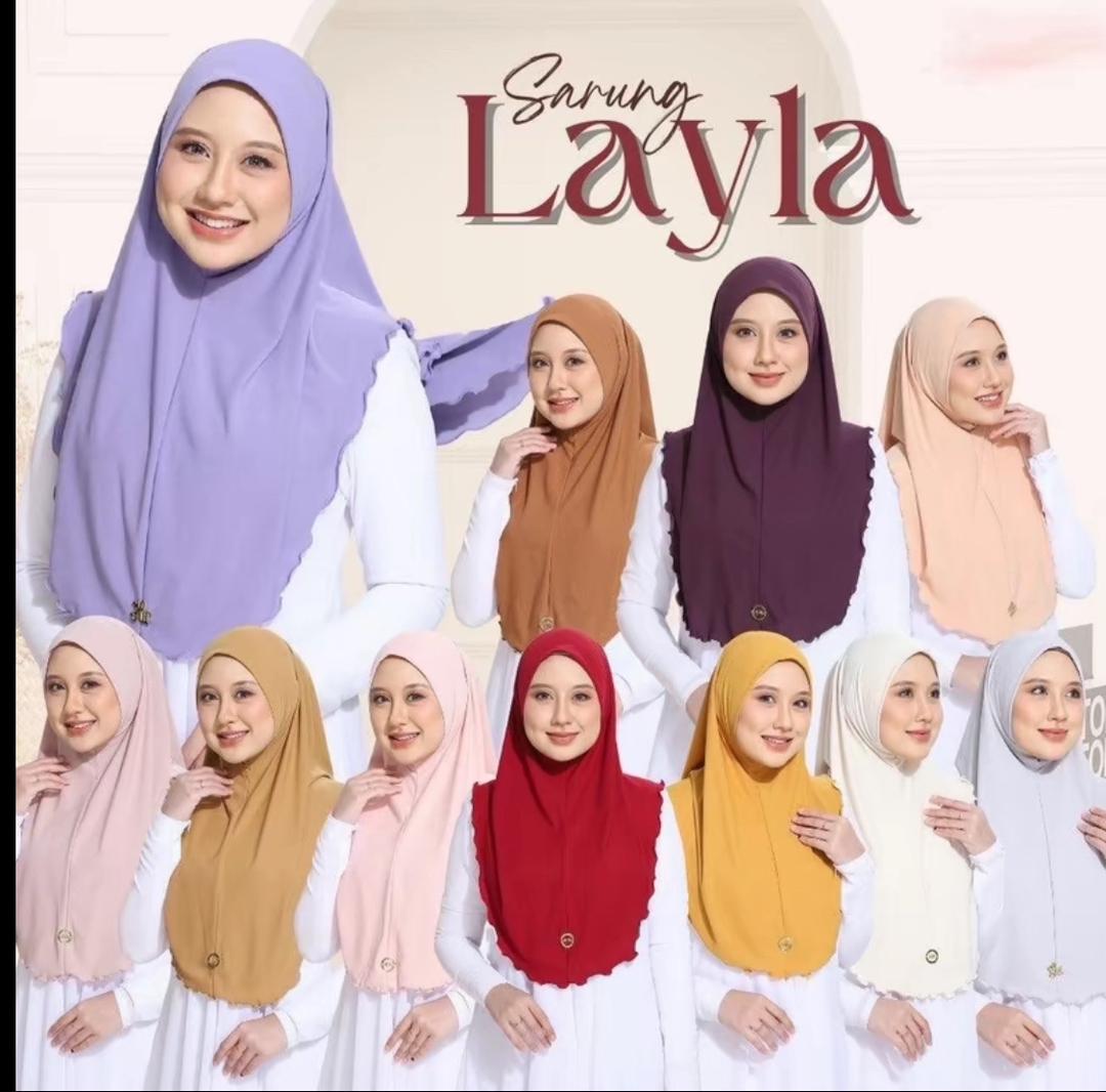 NEW Tudung Sarung Layla Bawal – Ready to Wear | Instaviral | Anti-Tembam & Anti-Kedut