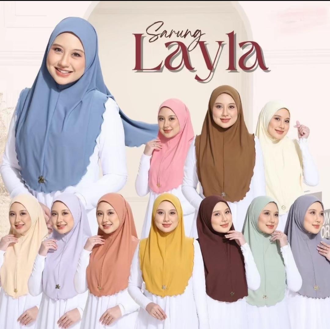 NEW Tudung Sarung Layla Bawal – Ready to Wear | Instaviral | Anti-Tembam & Anti-Kedut