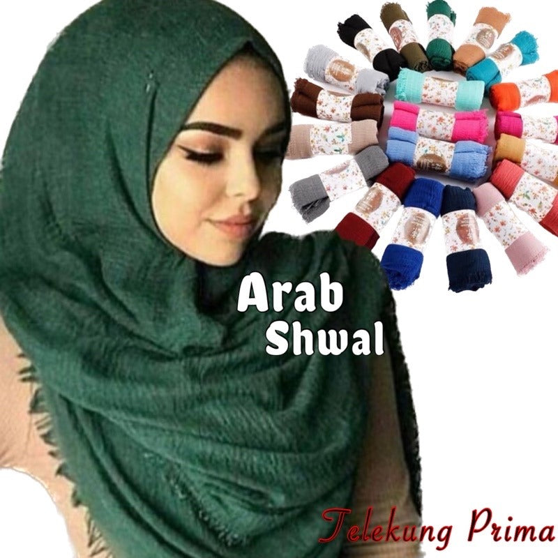 Ready Stock ARAB FRINGE SHAWL, SOFT & IRON-Less COTTON. , STOCK READY IN MALAYSIA , BEST QUALITY PRODUCT